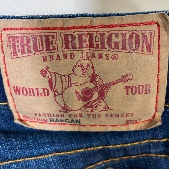 NWT. True Religion Rancher Raegan Reclaimed Flare Leg Jeans Women’s-27. - Picture 15 of 16
